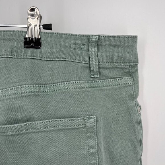 Vinyard Vines Jamie High-Rise Garment-Dyed Jeans Size 35 Green Stretch Coastal - Picture 4 of 14